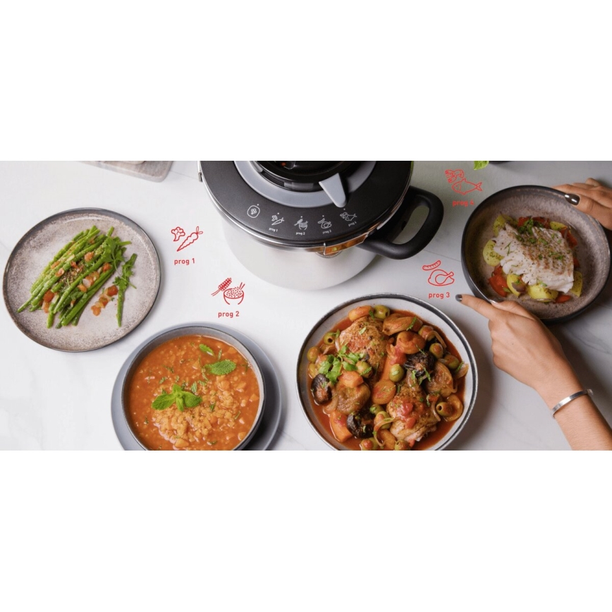 Tefal - Schnellkochtopf 8 l CLIPSO+ CHEF Edelstahl
