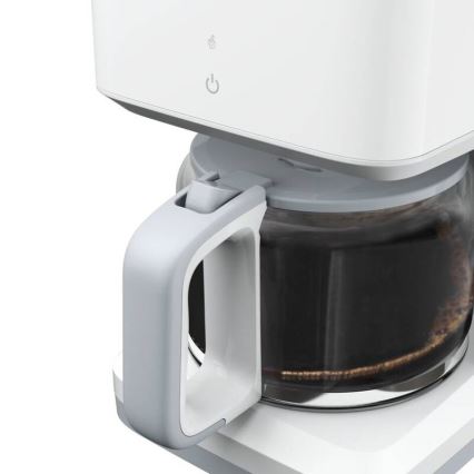 Tefal - Filterkaffeemaschine mit LCD-Display SENSE 1000W/230V weiß