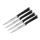 Tefal - SET 4x Edelstahl-Steakmesser ICE FORCE 11 cm glänzendes Chrom/schwarz