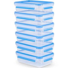 Tefal - SET 6x Lebensmittelbehälter 0,8 l MASTER SEAL FRESH blau