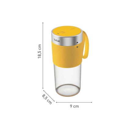 Tefal - Smoothie-Mixer BLENDFORCE 50W/5V 1200 mAh gelb