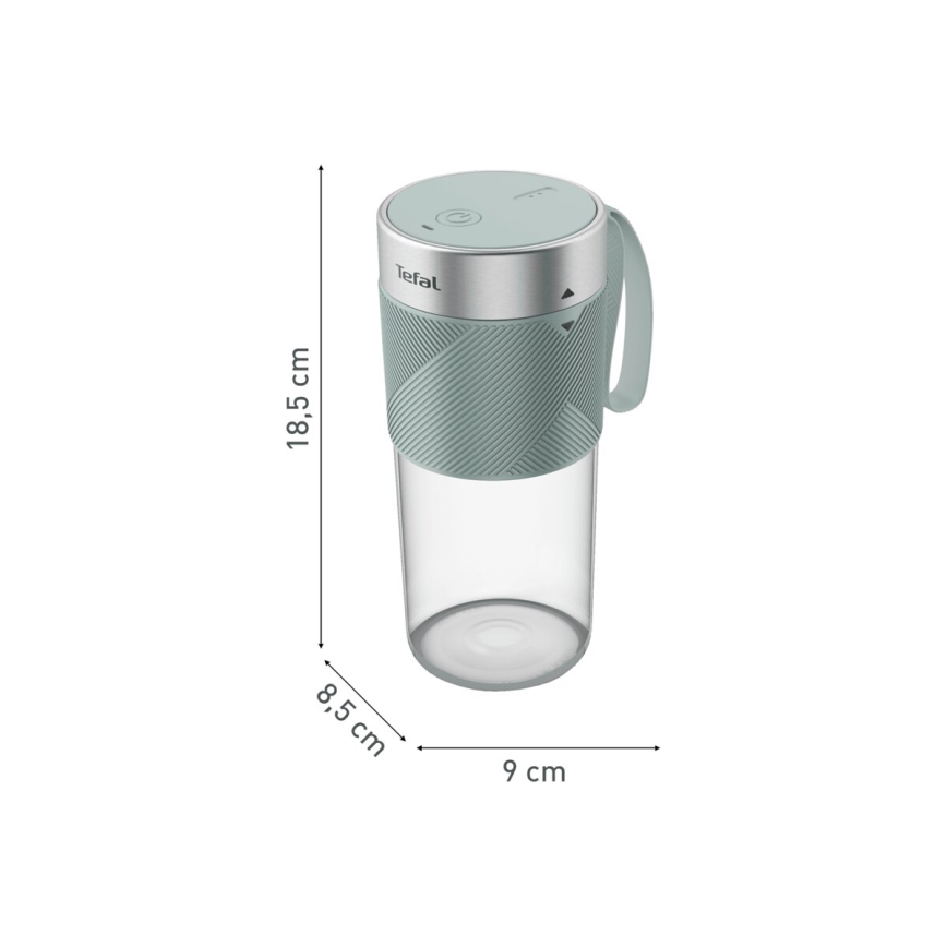 Tefal - Smoothie-Mixer BLENDFORCE 50W/5V 1200 mAh Minze