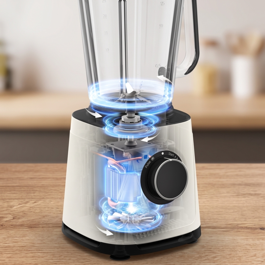 Tefal - Standmixer 2 l PERFECTMIX ESSENTIAL 1200W/230V weiß