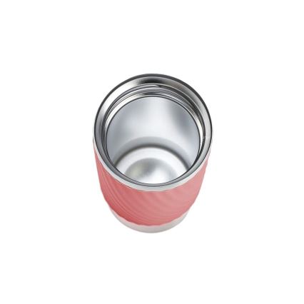 Tefal - Thermobecher 360 ml EASY TWIST MUG Edelstahl/rosa