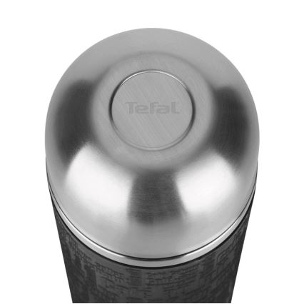 Tefal - Thermoskanne mit Becher 0,5 l SENATOR Edelstahl/schwarz