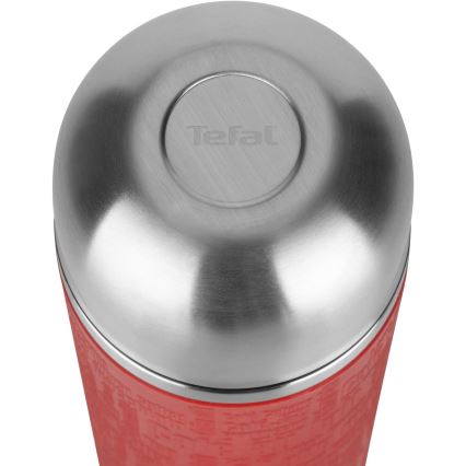 Tefal - Thermoskanne mit Becher 1 l SENATOR Edelstahl/rot