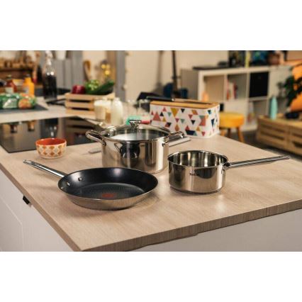 Tefal - Tiefe Bratpfanne mit Deckel COOK EAT 24 cm