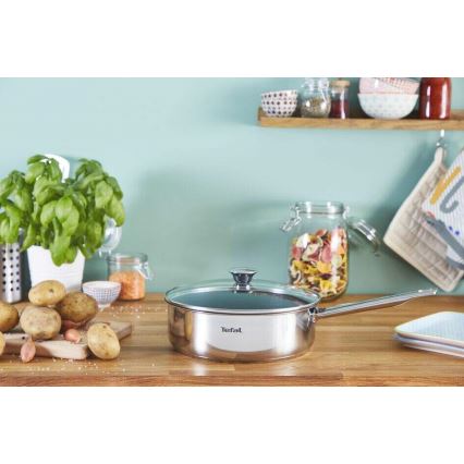 Tefal - Tiefe Bratpfanne mit Deckel COOK EAT 24 cm