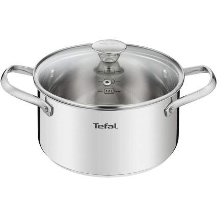 Tefal - Topfset 10 Stk. COOK EAT Edelstahl