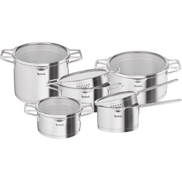 Tefal - Topfset 10-teilig NORDICA aus Edelstahl