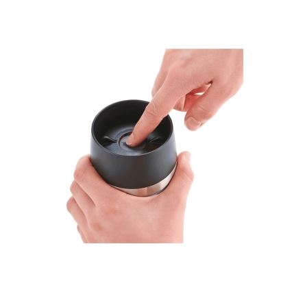 Tefal - Reisebecher 360 ml TRAVEL MUG Edelstahl/Dunkelblau