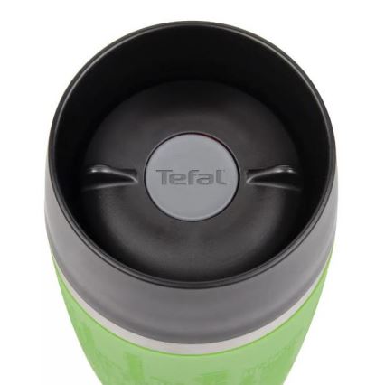 Tefal - Reisebecher 360 ml TRAVEL MUG Edelstahl/Grün