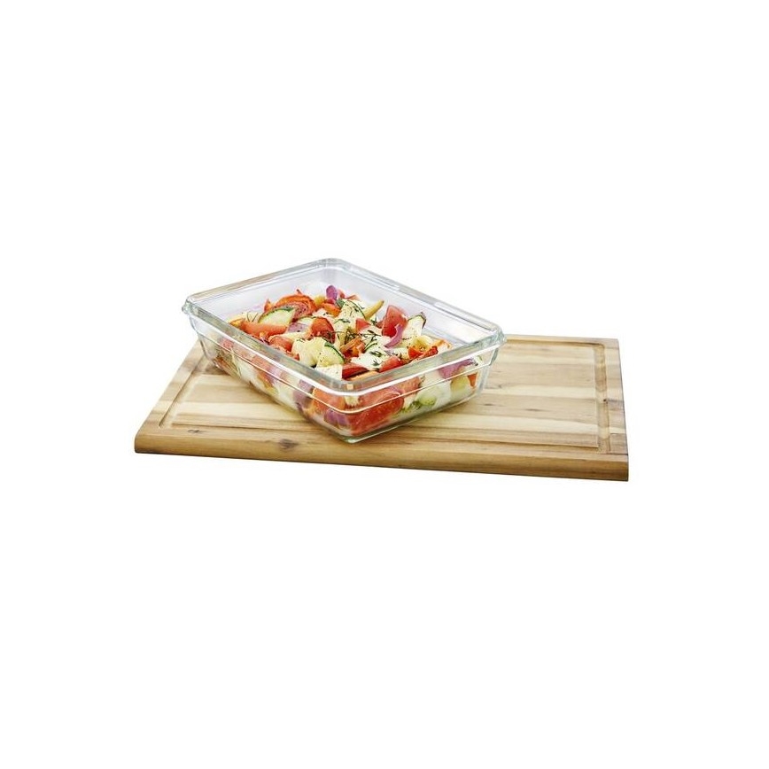 Tefal - Vorratsdose 2 l MSEAL GLASS rot/Glas