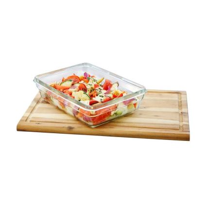 Tefal - Vorratsdose 3 l MSEAL GLASS rot/Glas