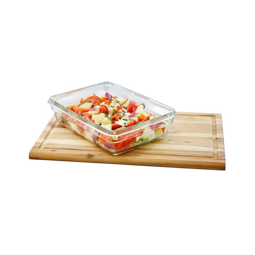 Tefal - Vorratsdose 3 l MSEAL GLASS rot/Glas