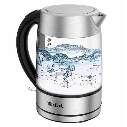 Tefal - Wasserkocher GLASS 1,7 l  2200W/230V matt Chrom