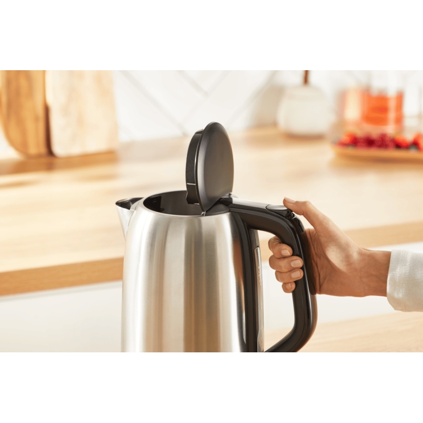 Tefal - Wasserkocher SUBITO 1,7l 2400W/230V Edelstahl/schwarz