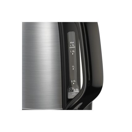 Tefal - Wasserkocher SUBITO 1,7l 2400W/230V Edelstahl/schwarz
