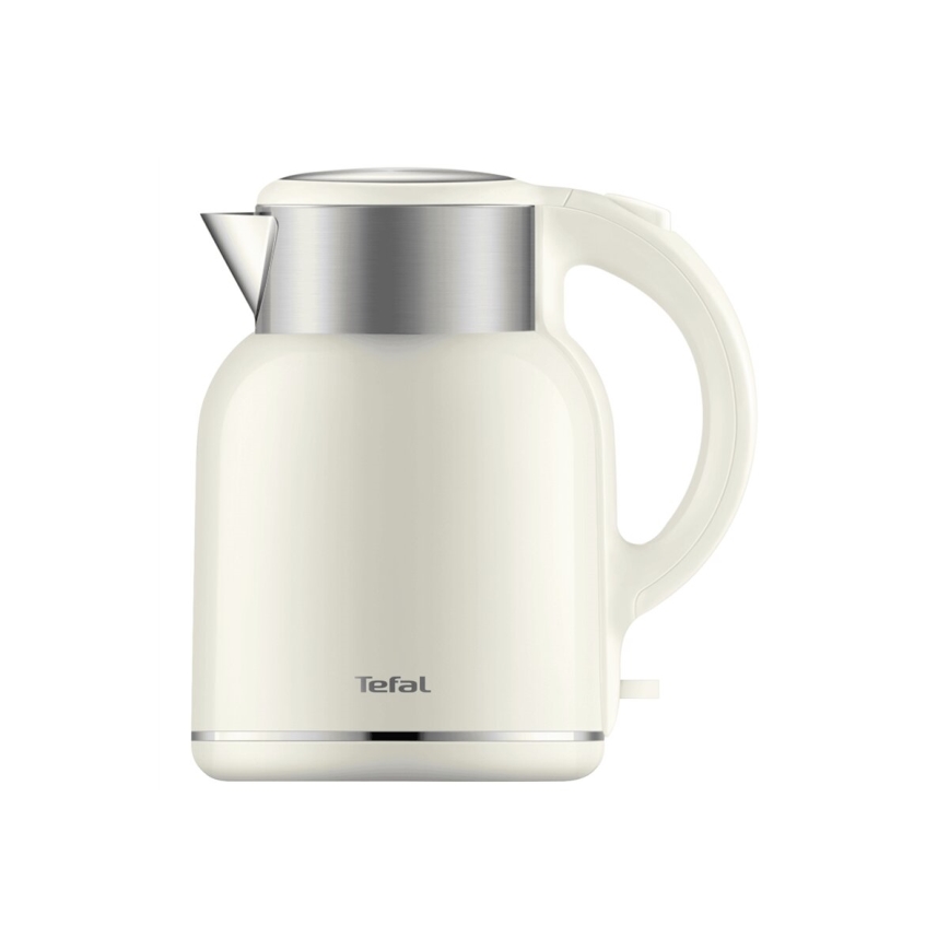 Tefal - Wasserkocher THERMO PROTECT XL 1,9l 1650W/230V Edelstahl/weiß