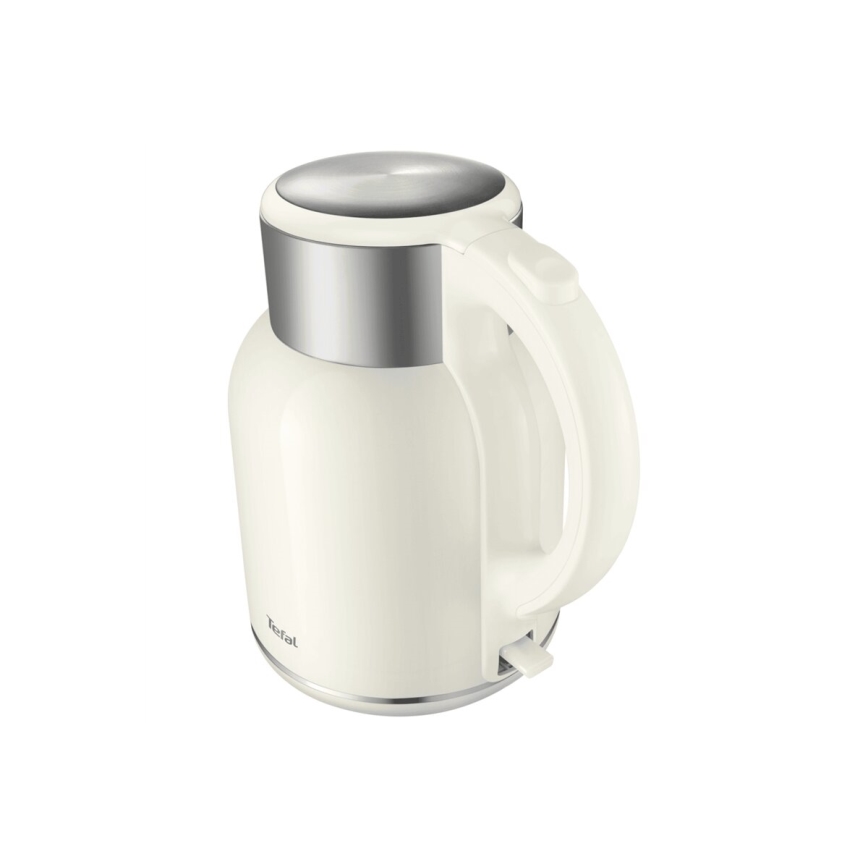 Tefal - Wasserkocher THERMO PROTECT XL 1,9l 1650W/230V Edelstahl/weiß