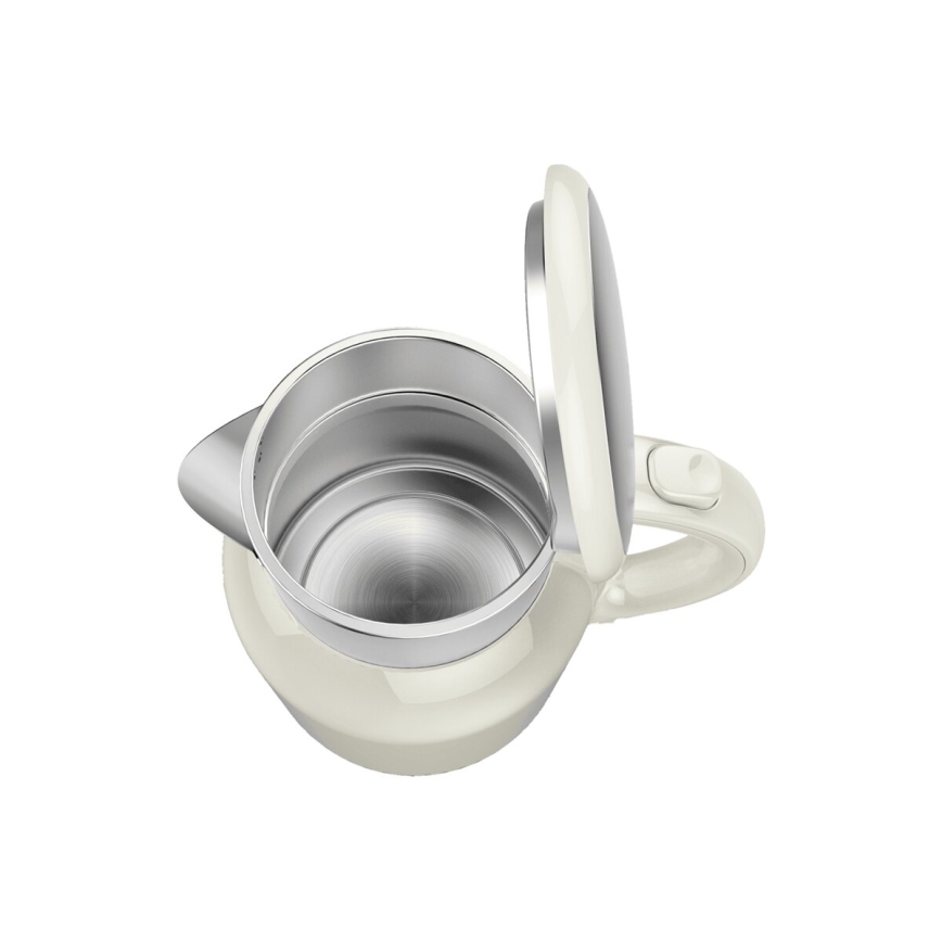 Tefal - Wasserkocher THERMO PROTECT XL 1,9l 1650W/230V Edelstahl/weiß