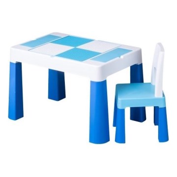 TEGA BABY - Kindertisch mit Stuhl blau/weiß