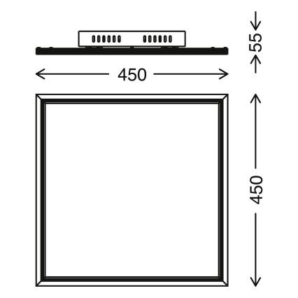 Telefunken 300906TF -LED Dimmbares Panel LED/24W/230V + FB 3000-6000K