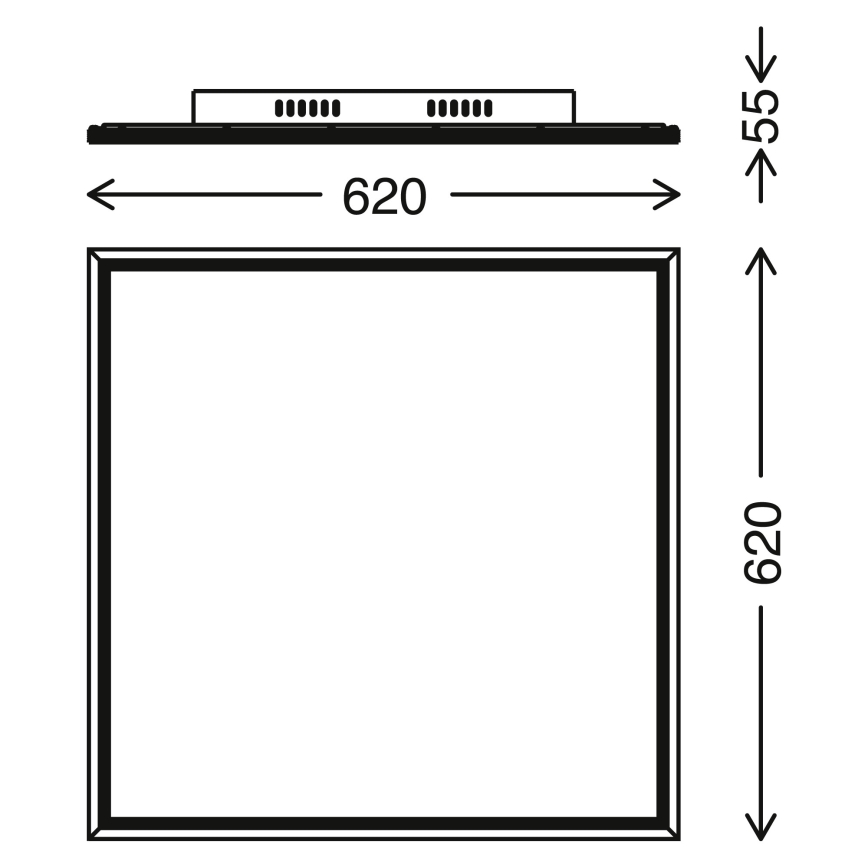 Telefunken 3010-06TF - Dimmbares LED-Panel LED/36W/230V 3000-6000K + Fernbedienung