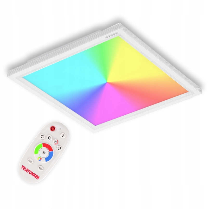 Telefunken 301506TF - Dimmbares Panel (LED RGBW) LED/18W/230V 4000K + Fernbedienung
