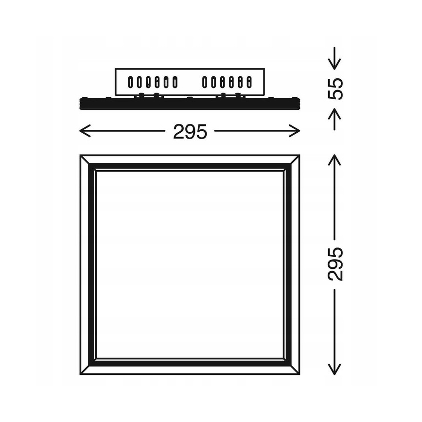 Telefunken 301506TF - Dimmbares Panel (LED RGBW) LED/18W/230V 4000K + Fernbedienung