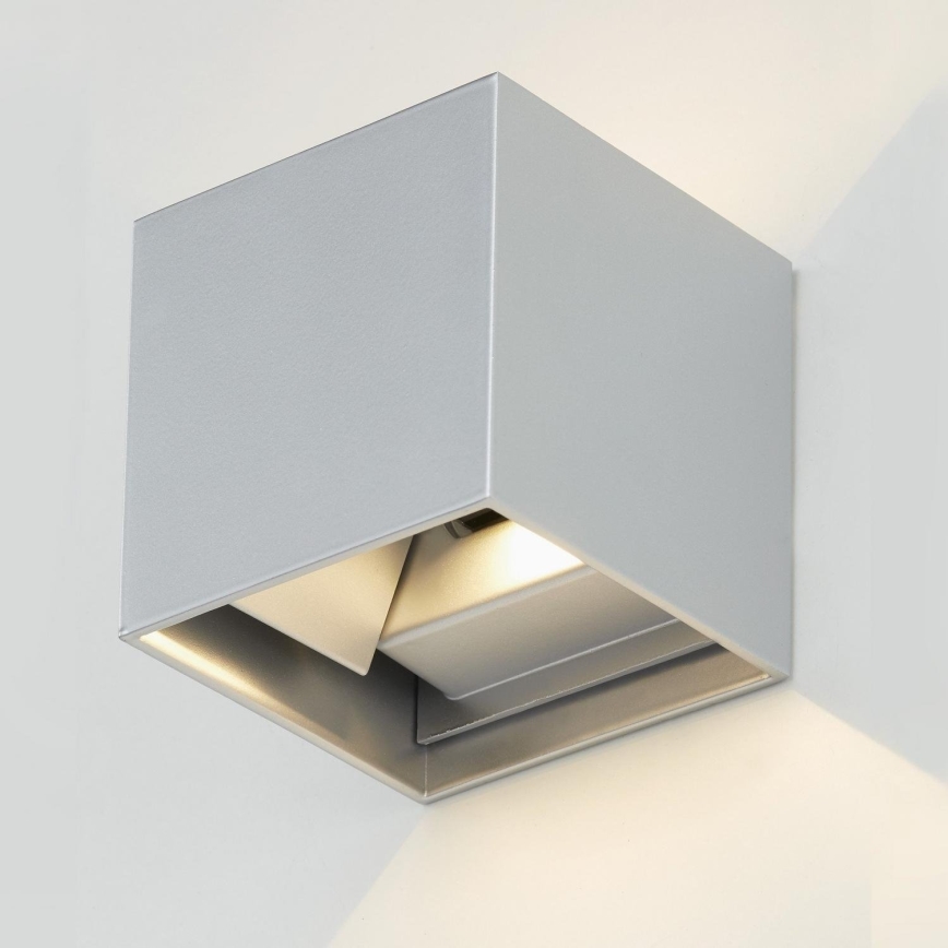 Telefunken 303404TF - LED Außenwandleuchte LED/7W/230V IP44 silber