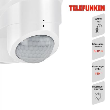 Telefunken 304406TF - LED Außen-Wandstrahler mit Sensor LED/20W/230V IP44