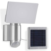 Telefunken 304704TF - LED-Solarwandstrahler mit Sensor LED/6W/3,7V IP44 silbern