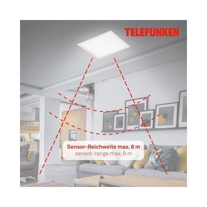 Telefunken 308806TF - Oberflächenmontierbares LED-Panel mit Sensor LED/25W/230V 4000K