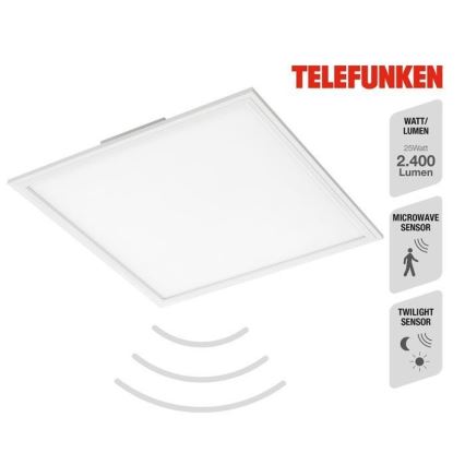 Telefunken 308806TF - Oberflächenmontierbares LED-Panel mit Sensor LED/25W/230V 4000K