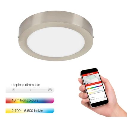 Telefunken 309502TF - LED RGBW dimmbare Deckenleuchte LED/18W/230V 2700-6500K Wi-Fi Tuya