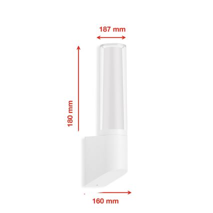 Telefunken 311306TF - LED Außenwandleuchte LED/8W/230V 4000K IP44 weiß