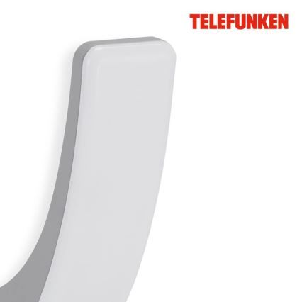 Telefunken 311804TF - LED-Außenleuchte LED/15W/230V 57 cm IP44 silbern