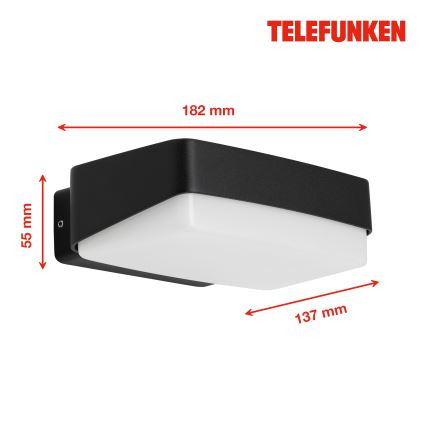 Telefunken 312205TF - LED-Wandleuchte für den Außenbereich LED/14W/230V IP44