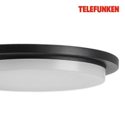 Telefunken 312505TF - LED-Outdoor-Wandleuchte mit Sensor LED/10W/230V IP44 schwarz