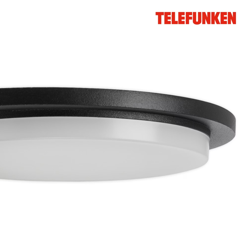 Telefunken 312505TF - LED-Outdoor-Wandleuchte mit Sensor LED/10W/230V IP44 schwarz