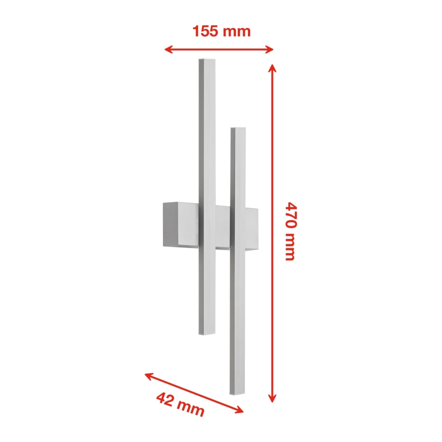 Telefunken 313204TF - Outdoor-LED-Wandleuchte 2xLED/8W/230V IP44