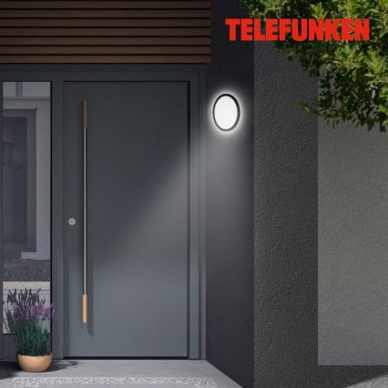 Telefunken 313405TF - LED Außenwandleuchte LED/15W/230V IP44 schwarz