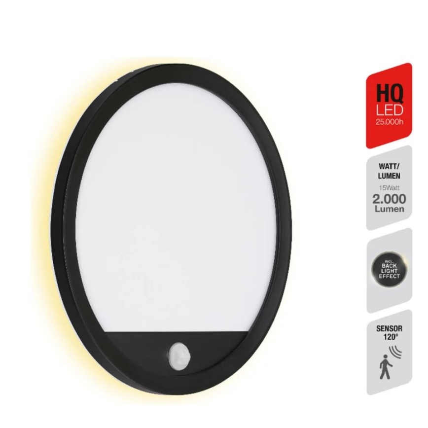 Telefunken 313705TF – LED-Außenleuchte mit Sensor LED/15W/230V IP44