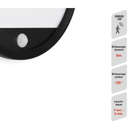 Telefunken 313705TF – LED-Außenleuchte mit Sensor LED/15W/230V IP44