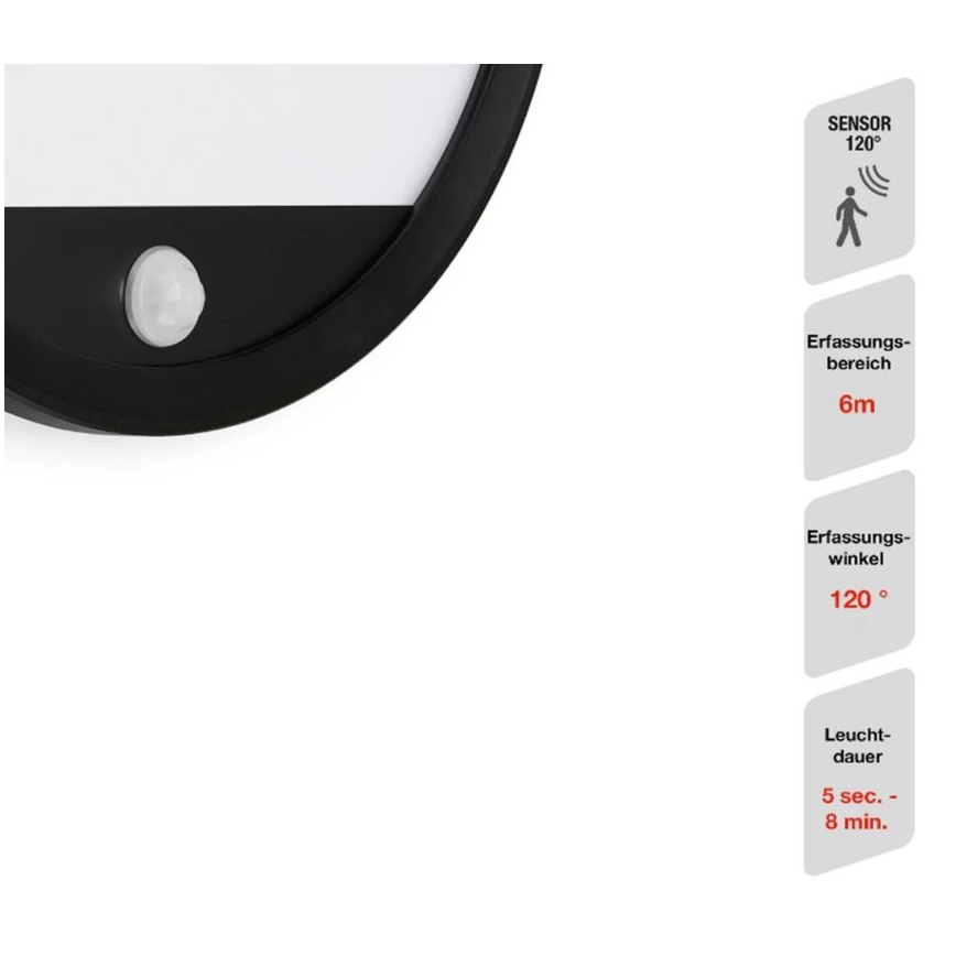 Telefunken 313705TF – LED-Außenleuchte mit Sensor LED/15W/230V IP44