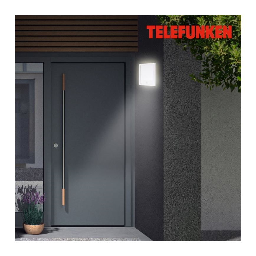 Telefunken 313806TF - LED Außenwandleuchte mit Sensor LED/15W/230V IP44