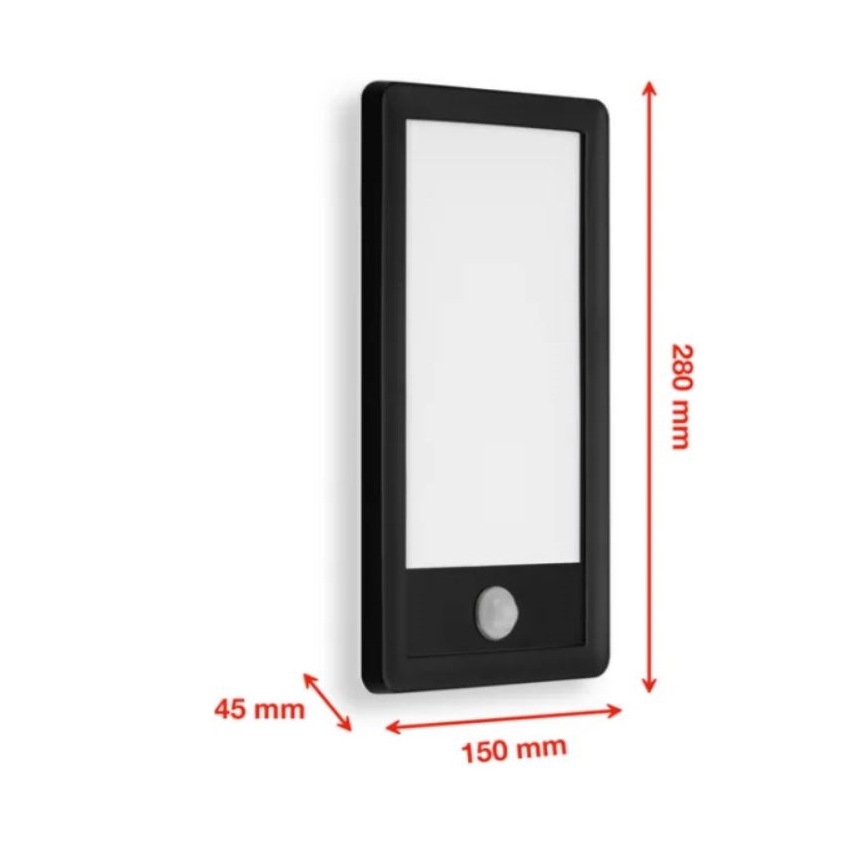 Telefunken 313905TF – LED-Outdoor-Wandleuchte mit Sensor LED/16W/230V IP44