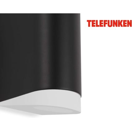 Telefunken 314905TF - LED-Wandleuchte für den Außenbereich 2xGU10/5W/230V IP44 schwarz