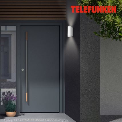 Telefunken 314906TF - LED-Wandleuchte für den Außenbereich 2xGU10/5W/230V IP44 weiß